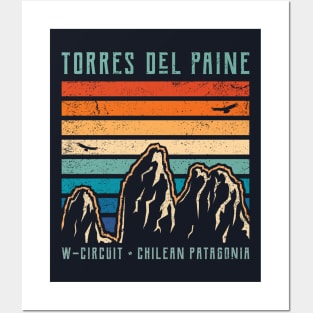 Torres del Paine - W Circuit - Patagonia Chile Posters and Art